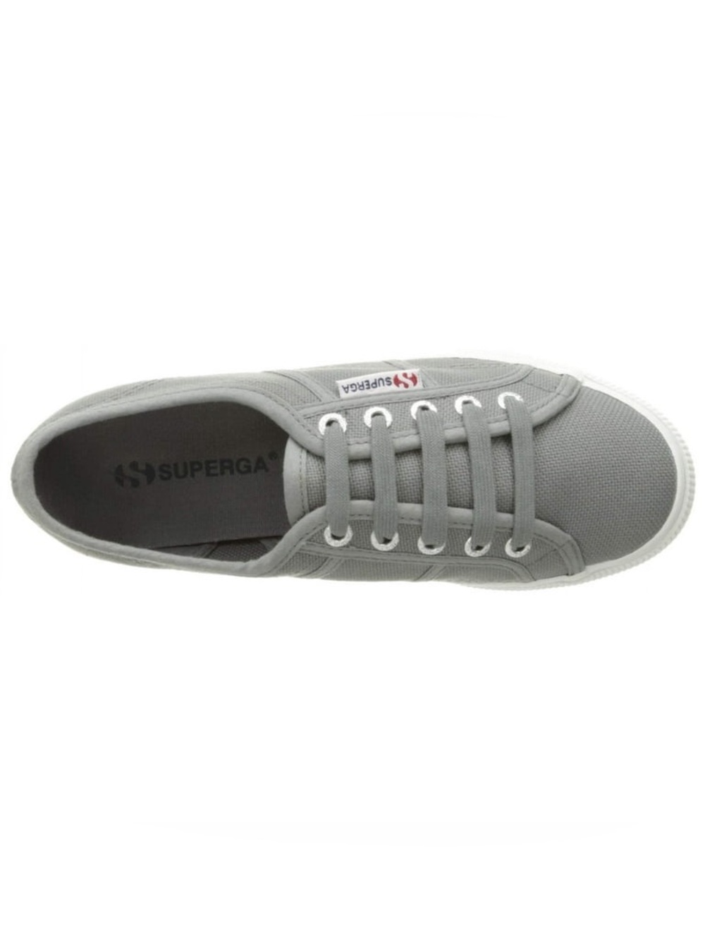 Superga Low-Top Canvas Sneakers in Light Gray
